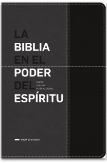 La Biblia en el Poder del Espiritu, Imitaci�n cuero Negro de Nueva Versi�n Internacional 