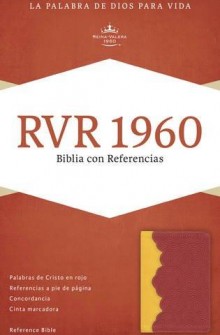 RVR 1960 Biblia con referencia ambar/rojo ladrillo de Broadman & Holman