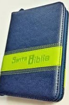 Biblia Reina Valera 1960, Compacta, Cierre, �ndice, Azul y Verde de Sociedades B�blicas Unidas