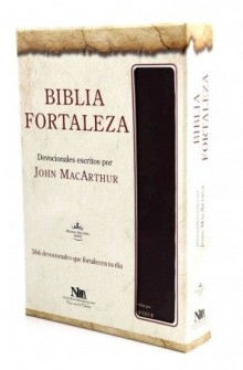 Biblia Fortaleza Reina Valera 1960 Negro de John MacArthur 