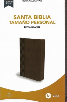 Biblia RVR1960 Tama�o Personal Letra Grande con Cierre (Caf�) de Grupo Nelson 