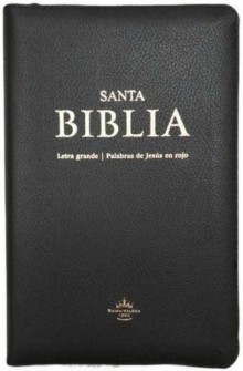 Biblia De Letra Grande Reina 1960 Tamano Manual Con Cierre semipiel canto rojo de Sociedades B�blicas Unidas