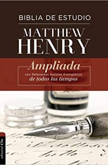 Biblia de Estudio Matthew Henry Ampliada Tapa dura de Matthew Henry