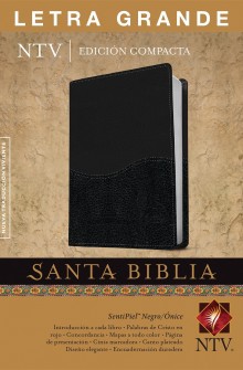 Biblia NTV, Edici�n compacta letra grande negro de Tyndale