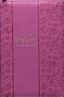 Biblia Reina Valera 1960 Letra Grande Rosa Tamao Manual con Cierre e ndice de Broadman & Holman