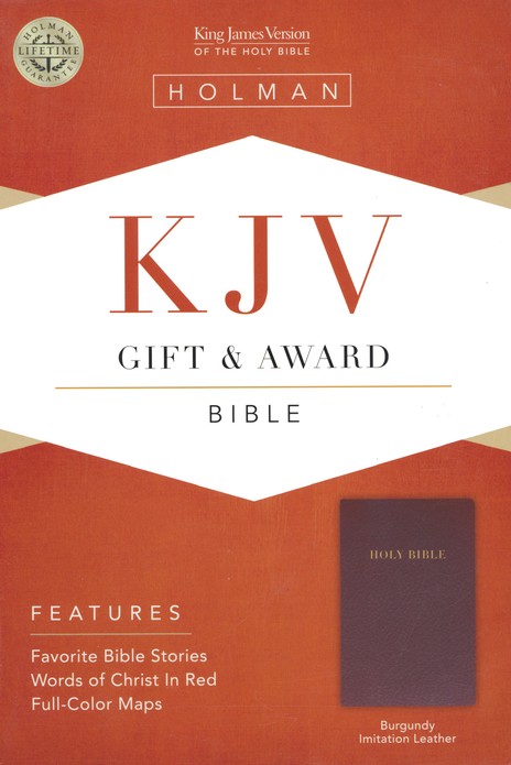 KJV Gift & Award Bible, Imitation leather, Burgundy de B&H Espanol