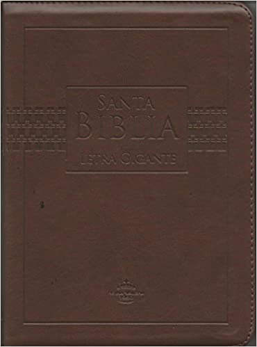 Biblia letra gigante piel caf con cierre RVR1960 de Reina Valera 1960