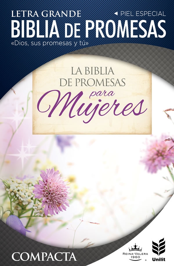 Biblia de Promesas Reina Valera 1960 / Compacta / Floral / Cierre
