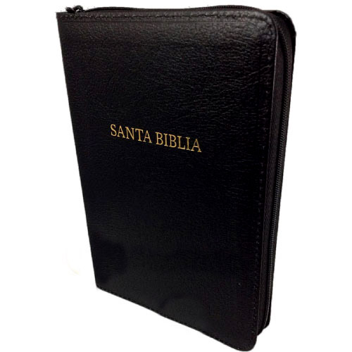 Biblia Reina Valera 1960 Tama�o manual. Letra grande, piel fabricada, negro