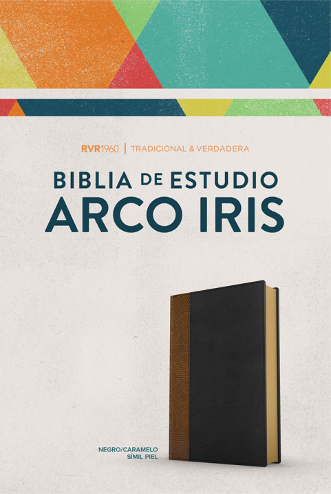 Biblia Arco iris Tostado/negro s�mil piel