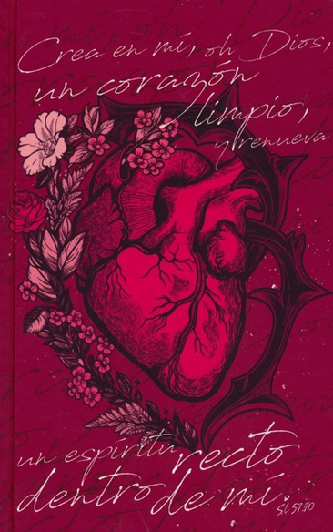 Biblia Reina Valera 1960 letra grande, tapa dura, tamaño manual corazón